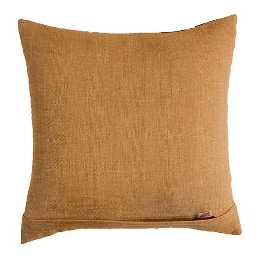 Cushion Cover Printed Poly Canvas Floral Contemporary Stripes Navy Blue - 16"x16"