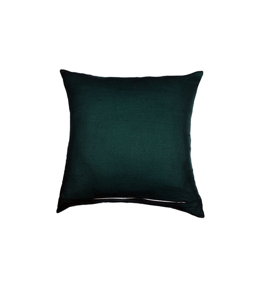 Eurosham Cushion Cover with Motif Print - Polycanvas | Light Green - 20x20in