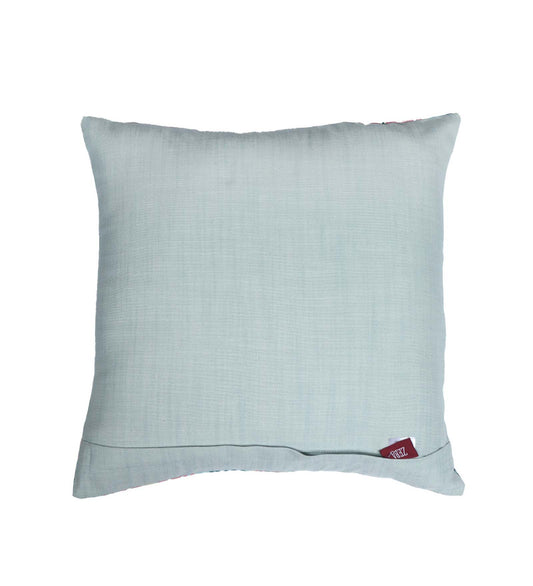 Cushion Cover with Motif Printed - Poly-Canvas | Blue - 16x16 inch