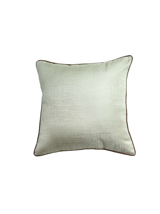 Cushion Cover Cotton Blend Solid cord Piping Off White - 16" X 16"