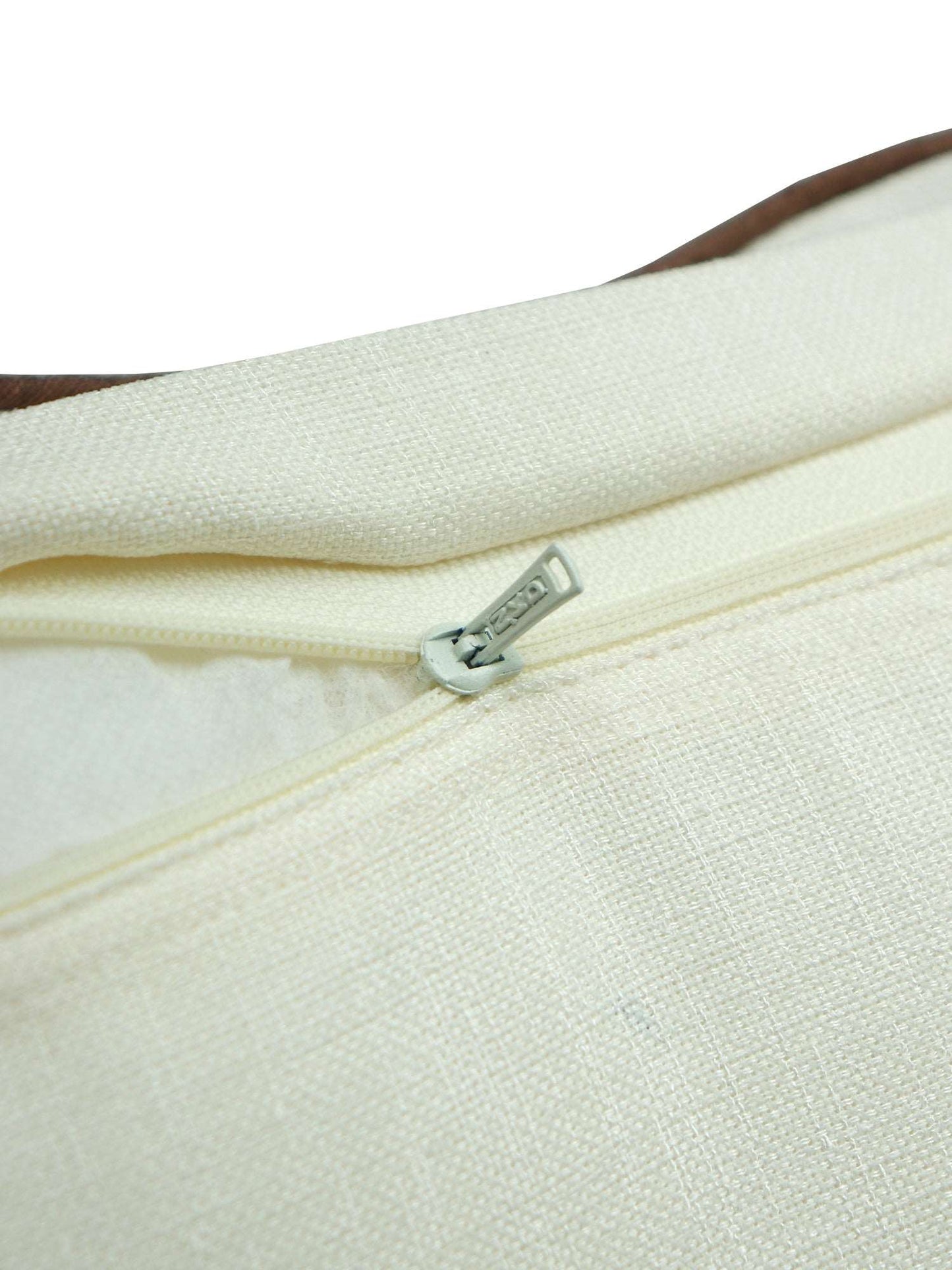 Cushion Cover Cotton Blend Solid cord Piping Off White - 16" X 16"