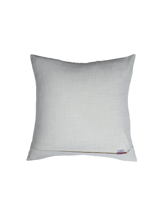 Cushion Cover with Contemporary Abstract Art Print - Light Blue Polycanvas 16x16in | Modern Home Decor Accent