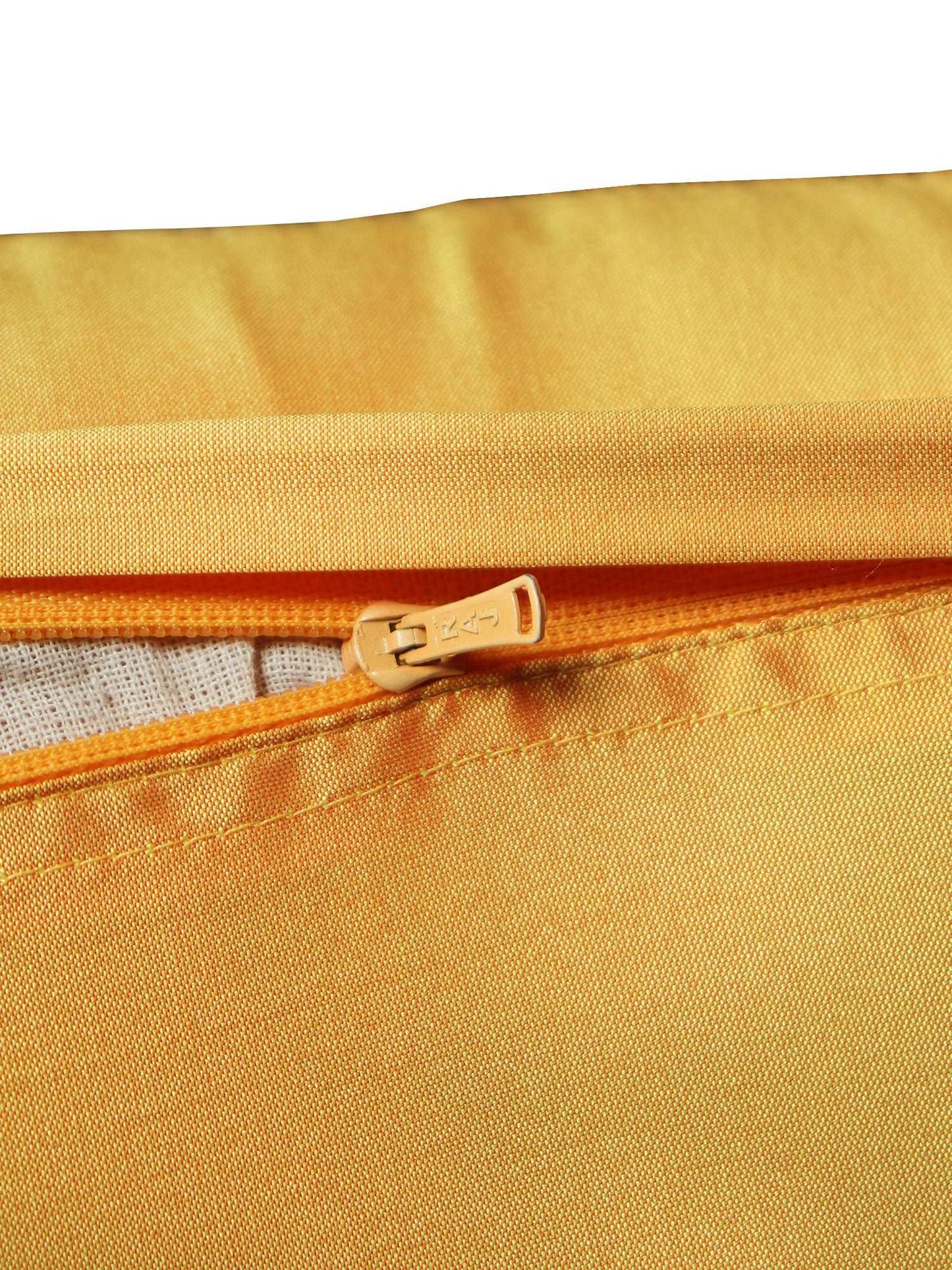 Cushion Cover for Sofa, Bed Polyester Motif Embroidery | Yellow - 16x16in(40x40cm) (Pack of 1)