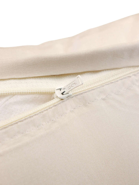 Cushion Cover Polyester Blend Tassles with Embroidery Offwhite - 16" x 16"