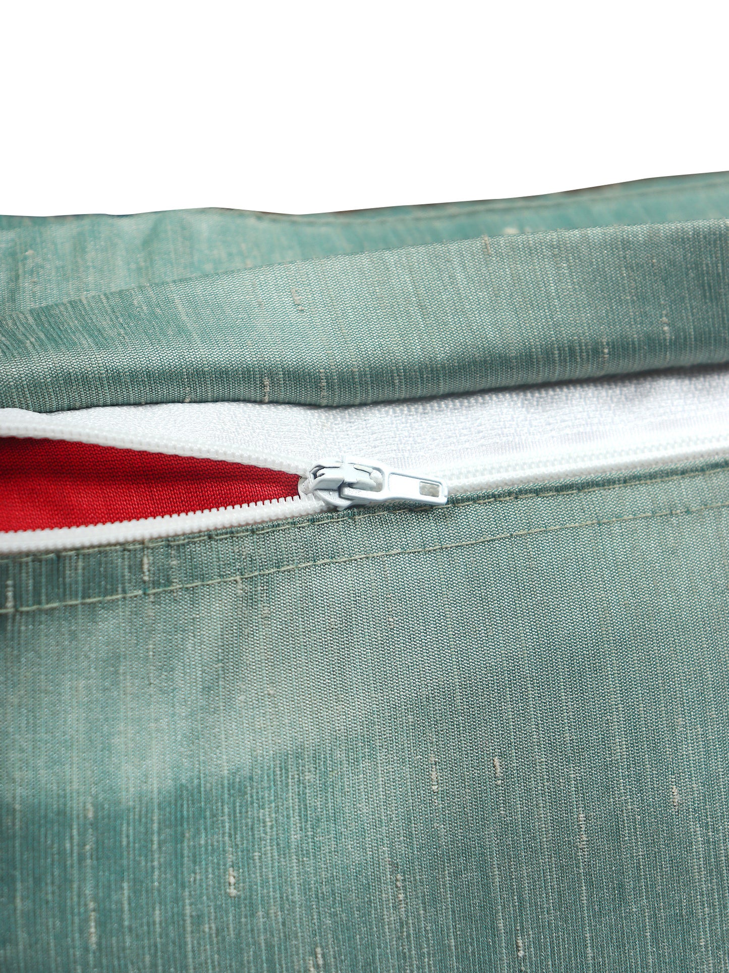 ZEBA World Rectangular Cushion Cover for Sofa - Lumbar Cushion | Tassels - Polyester | Green - 12x22in(30x55cm) (Pack of 1)