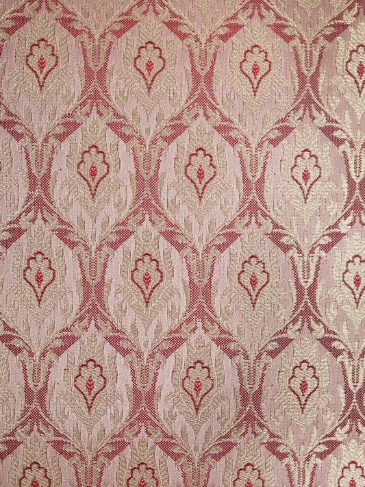 Cushion Cover for Sofa, Bed Varanasi Silk Motif with Cord Piping | Maroon - 16x16in(40x40cm) (Pack of 1)