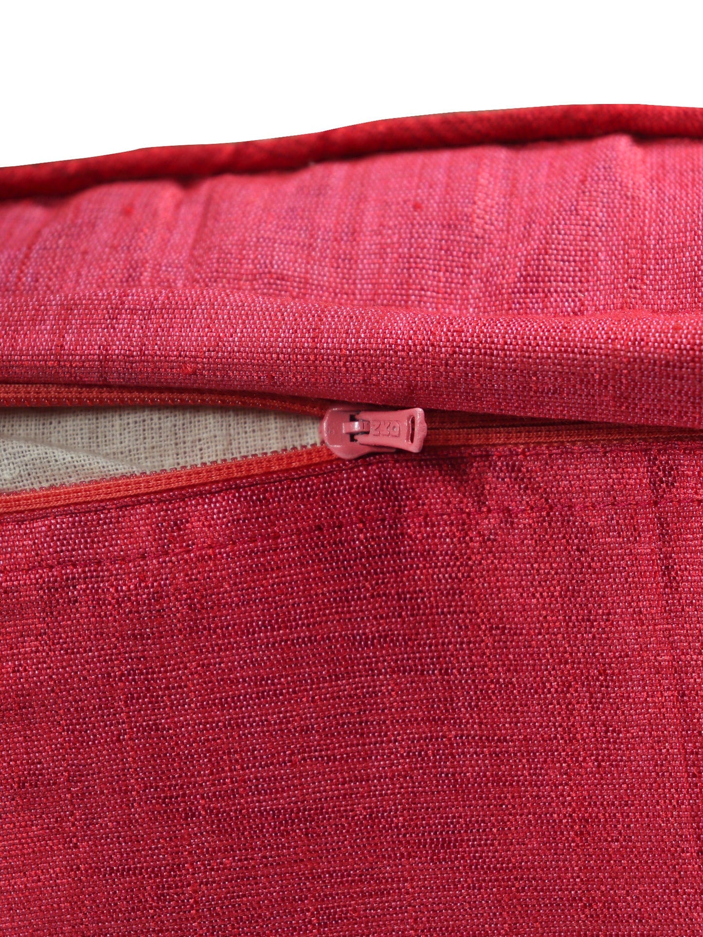 Cushion Cover for Sofa, Bed Varanasi Silk Paisely with Cord Piping | Pink - 16x16in(40x40cm) (Pack of 1)