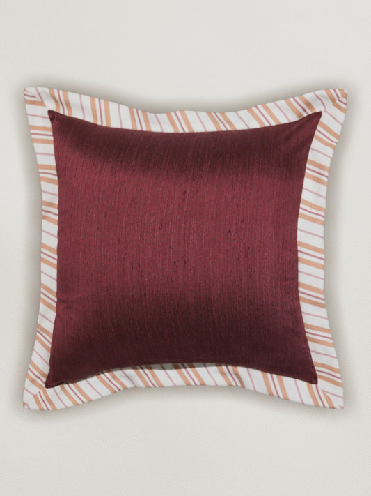 Flange Cushion Cover | Deep Red | 16 Inch x 16 Inch