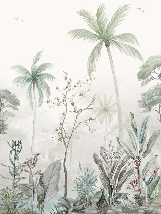 Wallpaper Non Woven/Canvas - Whispering Willows (1 sqft)