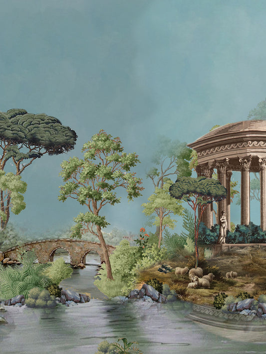 Wallpaper Non Woven/Canvas - Medival Manor (1 sqft)