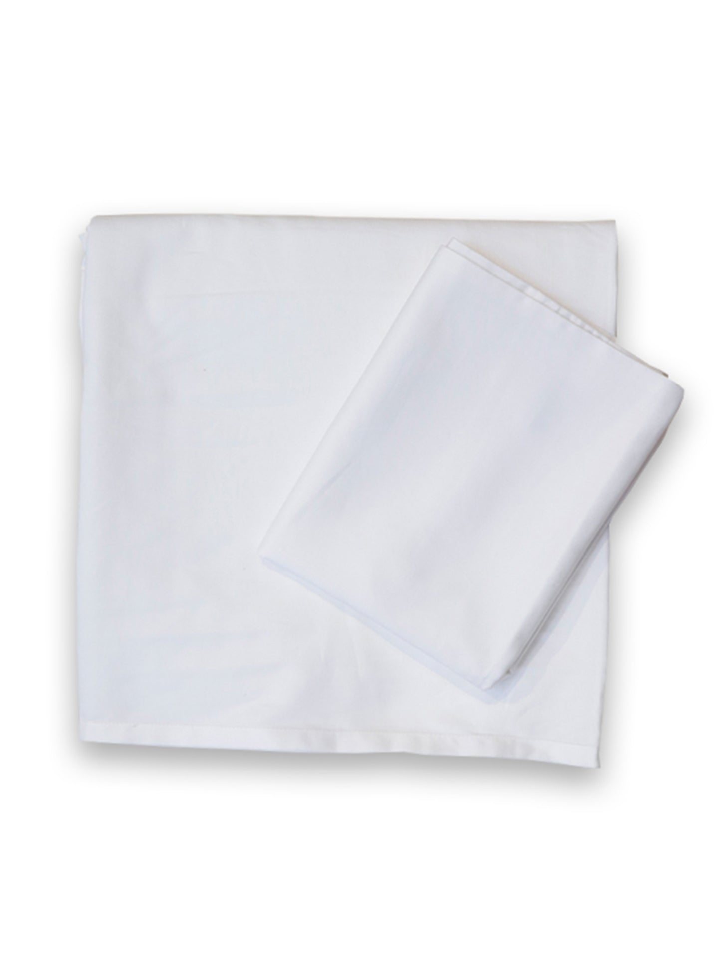 white colored plain soft bedsheet with 2 matching pillow covers made from 100% pure cotton for king size double bed in 300 thread count fabric