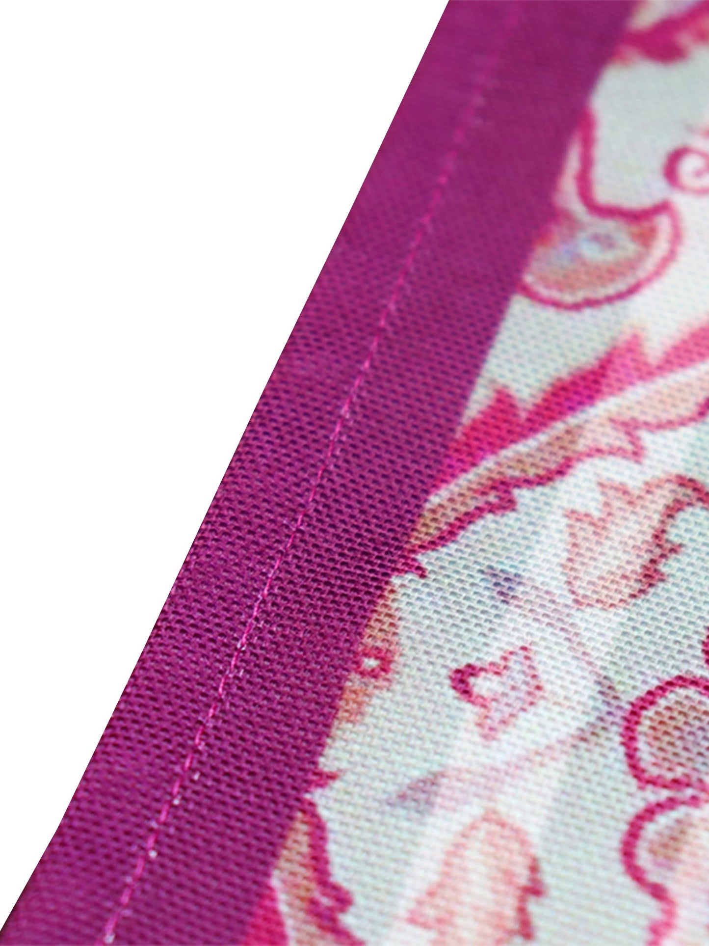 Table Runner Poly Canvas Digital Print With Flat Piping Multi - 12" X 84"