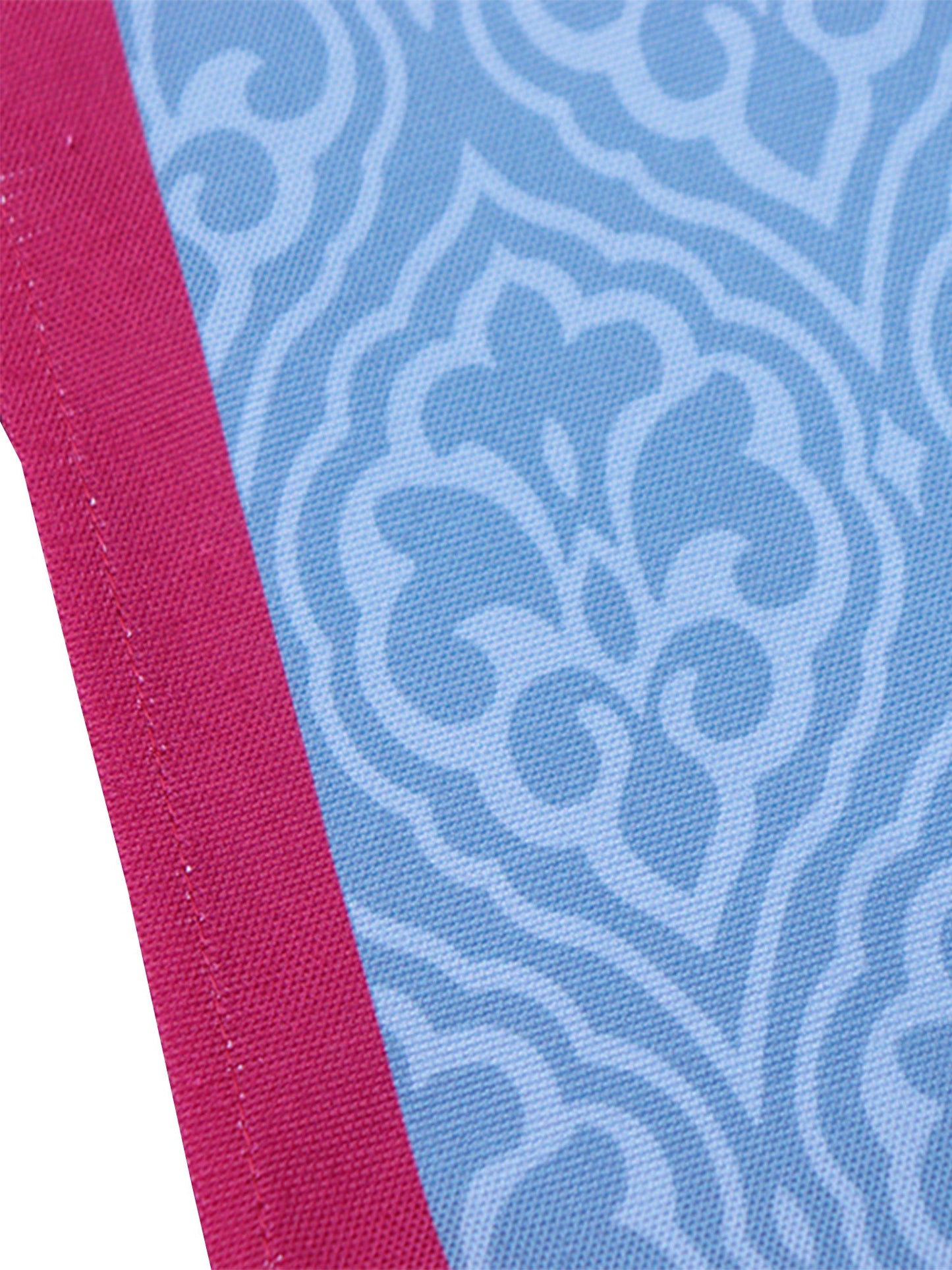 Table Runner Poly Canvas Block Print With Elephant Motif Maroon Grey - 12" X 84"