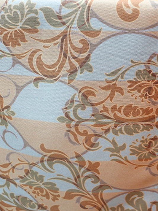 Table Runner Poly Canvas Floral Print Multi - 12" X 84"