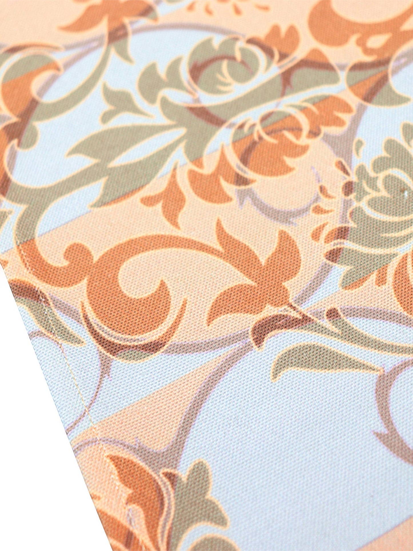 Table Runner Poly Canvas Floral Print Multi - 12" X 84"