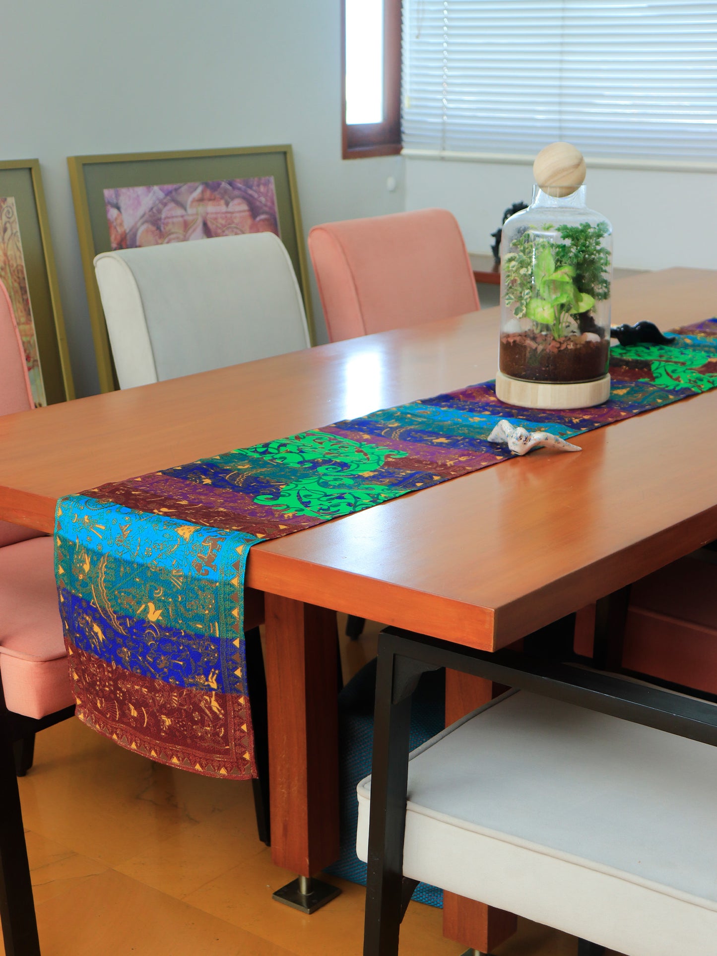 Table Runner Floral Digital print Multi - 12" X 84"