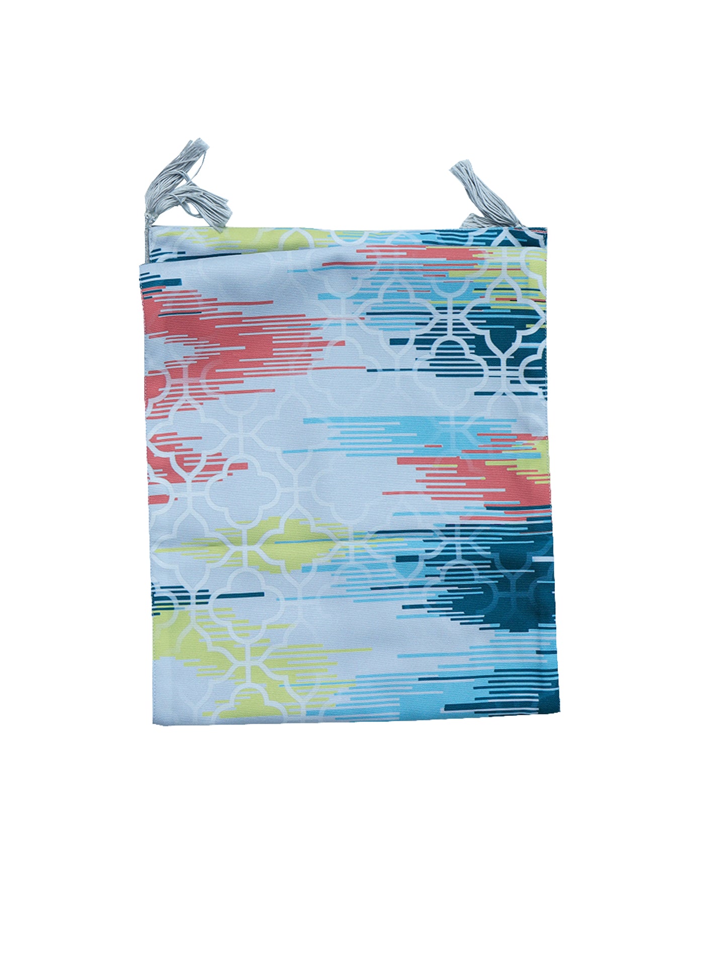 Abstract Design Printed Table Runner | Heat Resistant Polycanvas | 12 Inch X 84 Inch | Blue