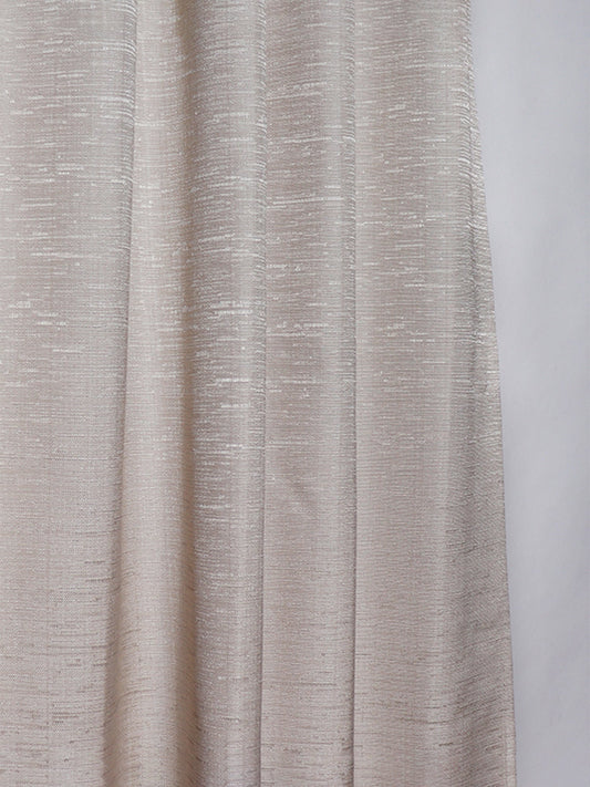 Door Curtain Polyester Blend Self Textured Off White - 54" X 84"