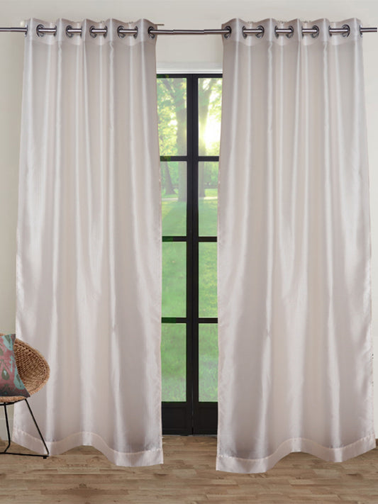 Door Semi-Sheer Curtain 100% Polyester Off White - 54" X 84"