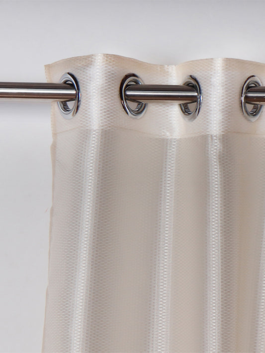 Door Semi-Sheer Curtain 100% Polyester Off White - 54" X 84"