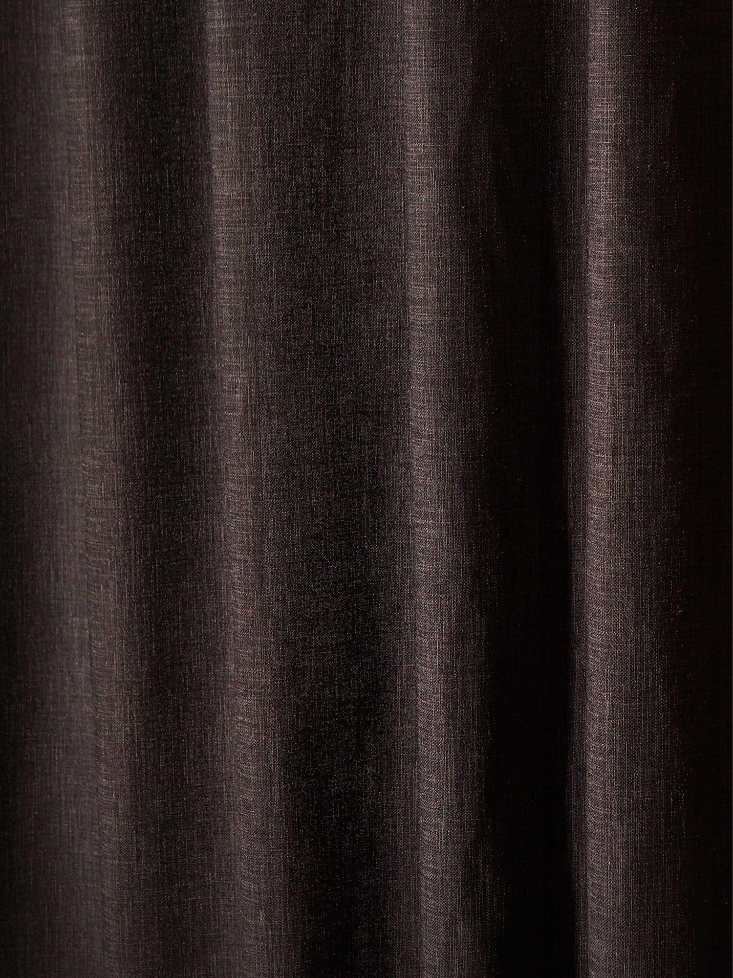 closeup of dark grey window curtain with eyelet - 50x60 inch