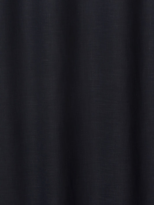 closeup of dark grey window curtain with eyelet - 50x60 inch