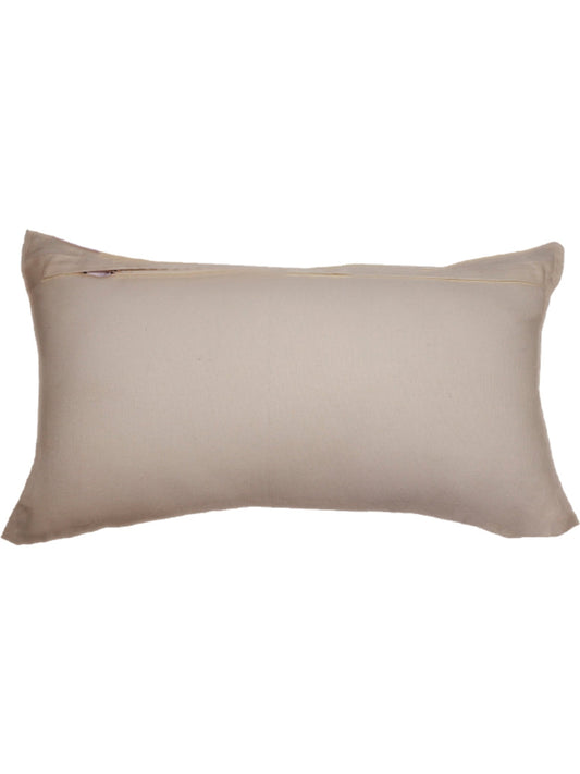 Printed Cushion Cover Cotton Shibori Print Blue - 12" X 22"