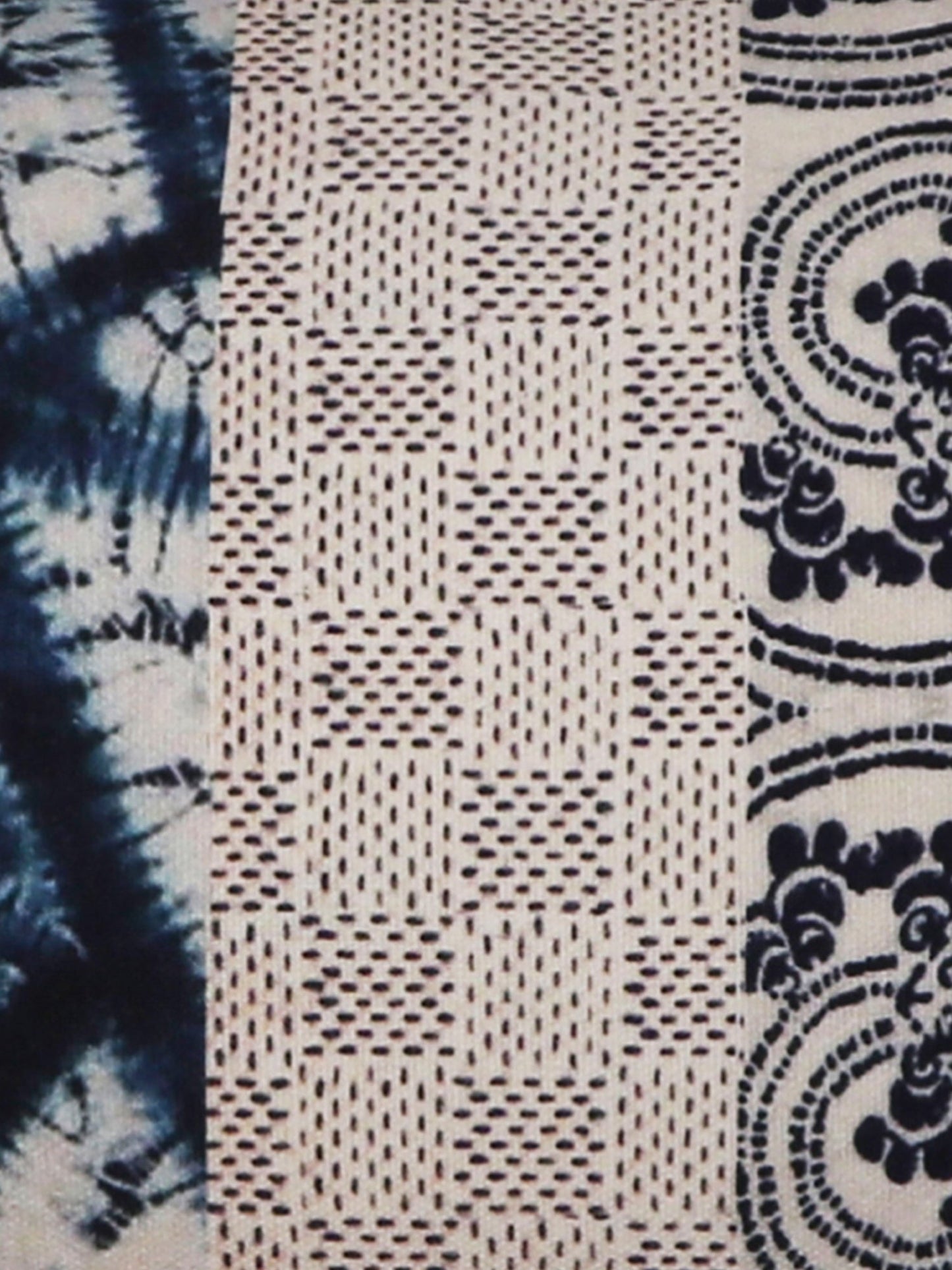 Printed Cushion Cover Cotton Shibori Print Blue - 12" X 22"