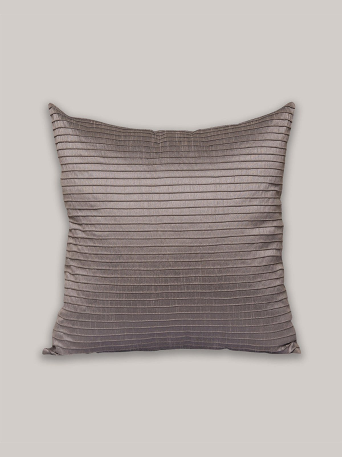 Cushion Cover 100% Cotton Pintuck Grey - 18" X 18"