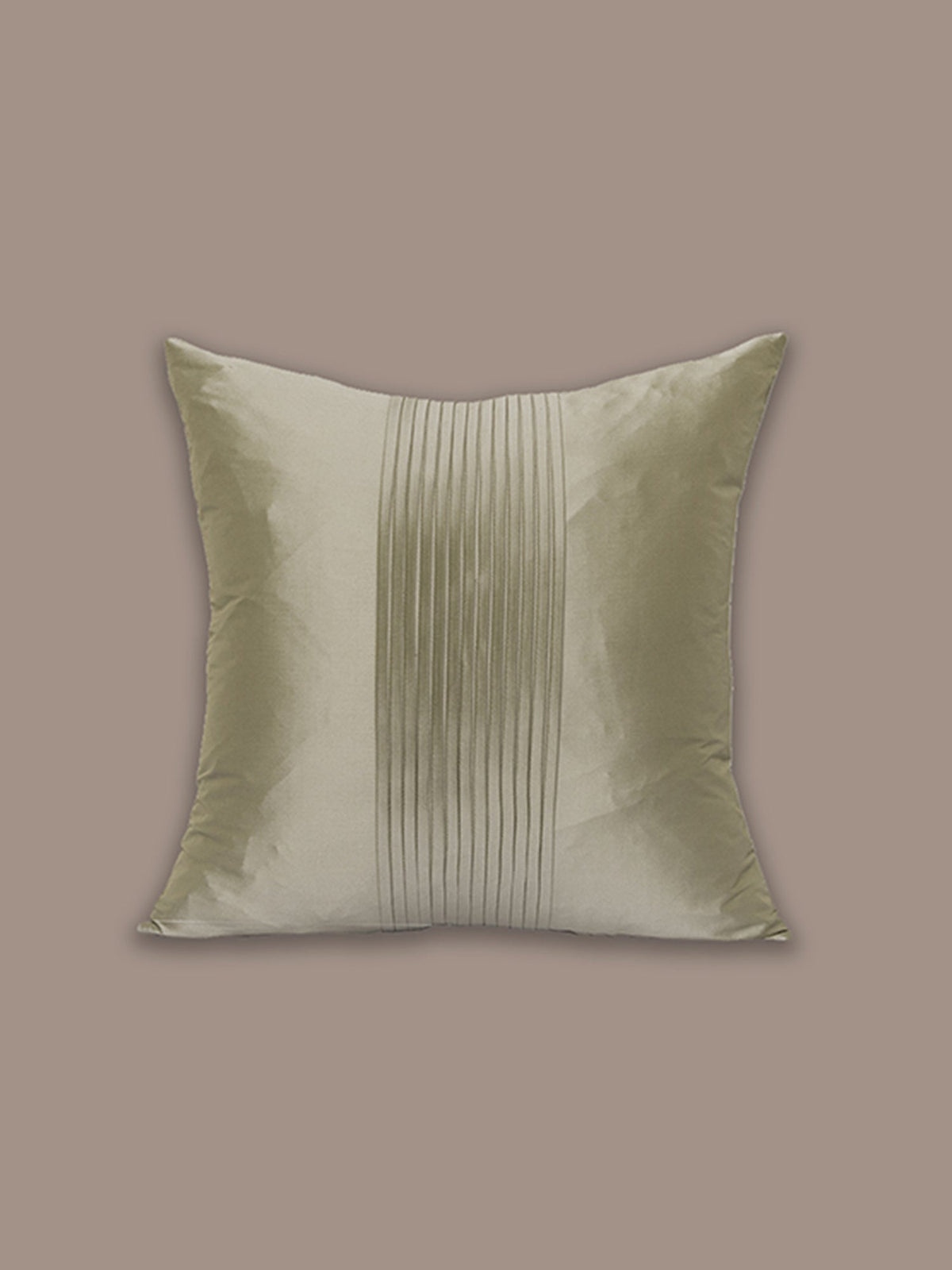 Technique Cushion Cover Polyester Pleated Light Green - 16" X 16"