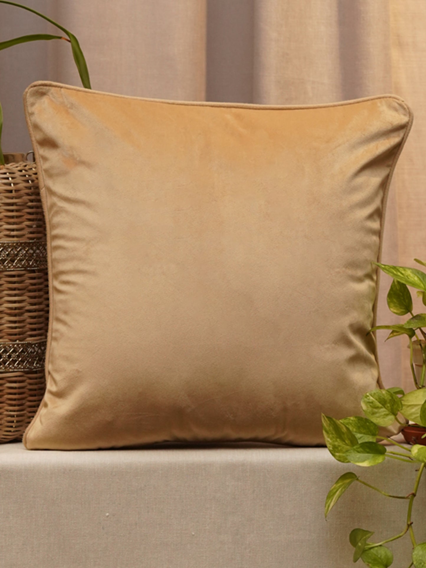 Cushion Cover Velvet Rust - 16" X 16"