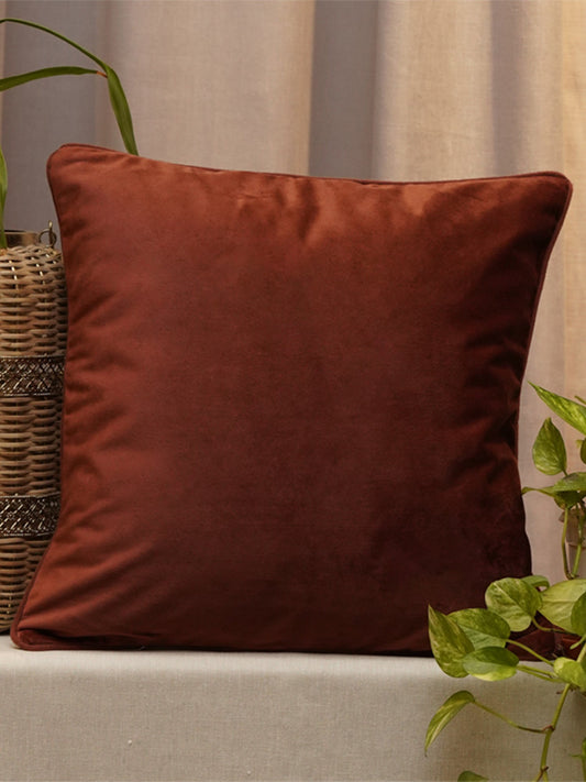Cushion Cover Velvet Rust - 16" X 16"