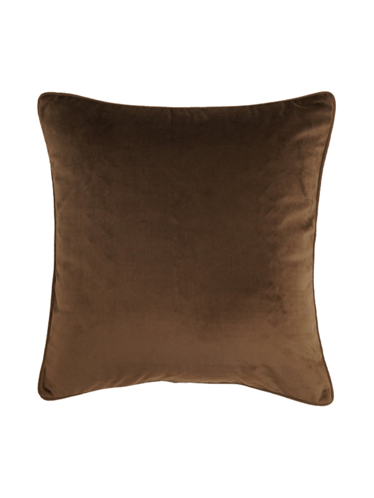 Cushion Cover Velvet Brown - 16" X 16"