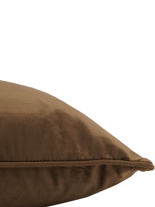 Cushion Cover Velvet Brown - 16" X 16"
