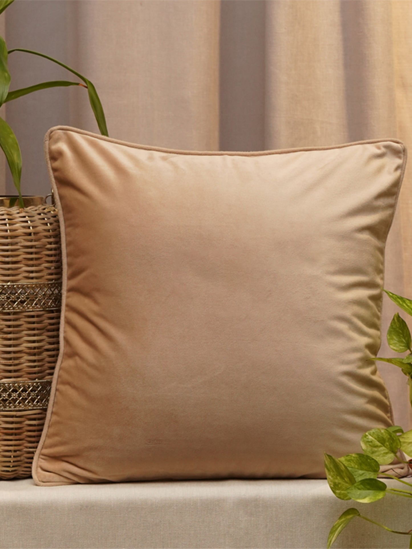 Cushion Cover Velvet Rust - 16" X 16"