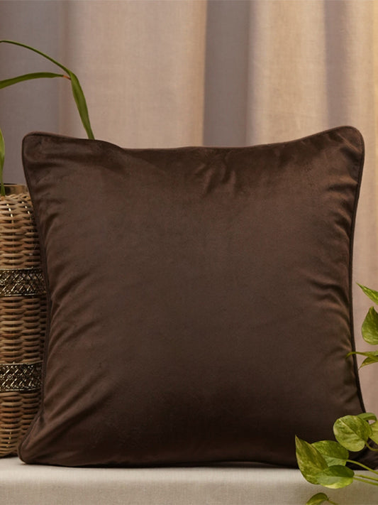 Cushion Cover Velvet Dark Grey - 16" X 16"