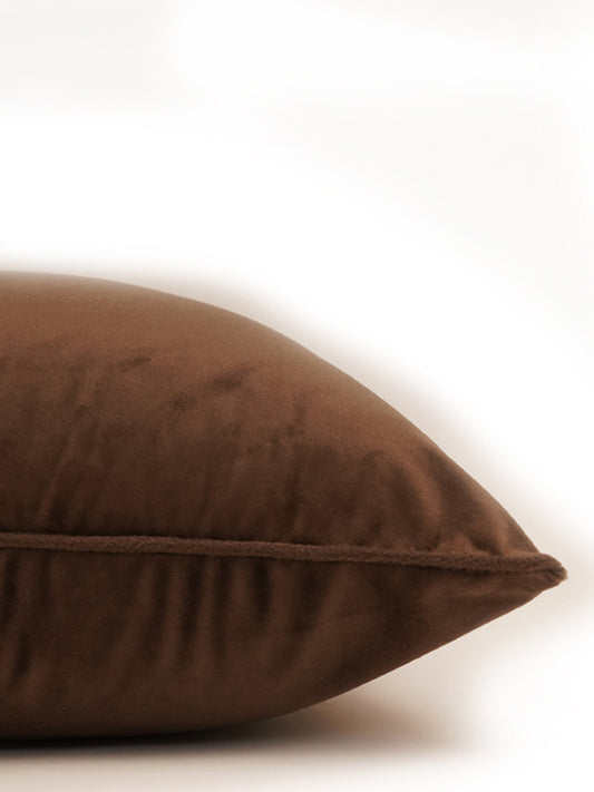 Cushion Cover Velvet Dark Grey - 16" X 16"