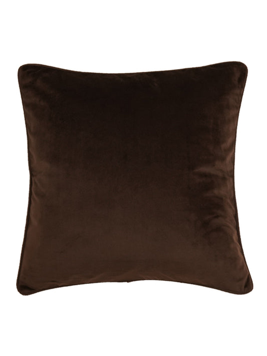 Cushion Cover Velvet Brown - 16" X 16"