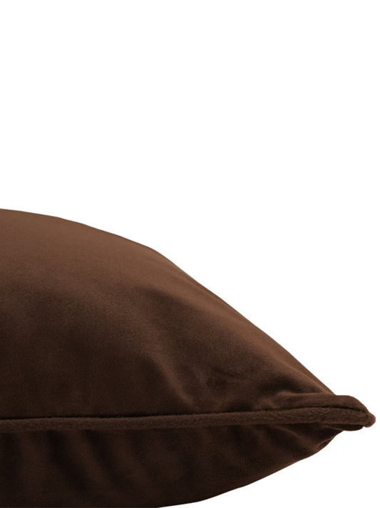 Cushion Cover Velvet Brown - 16" X 16"