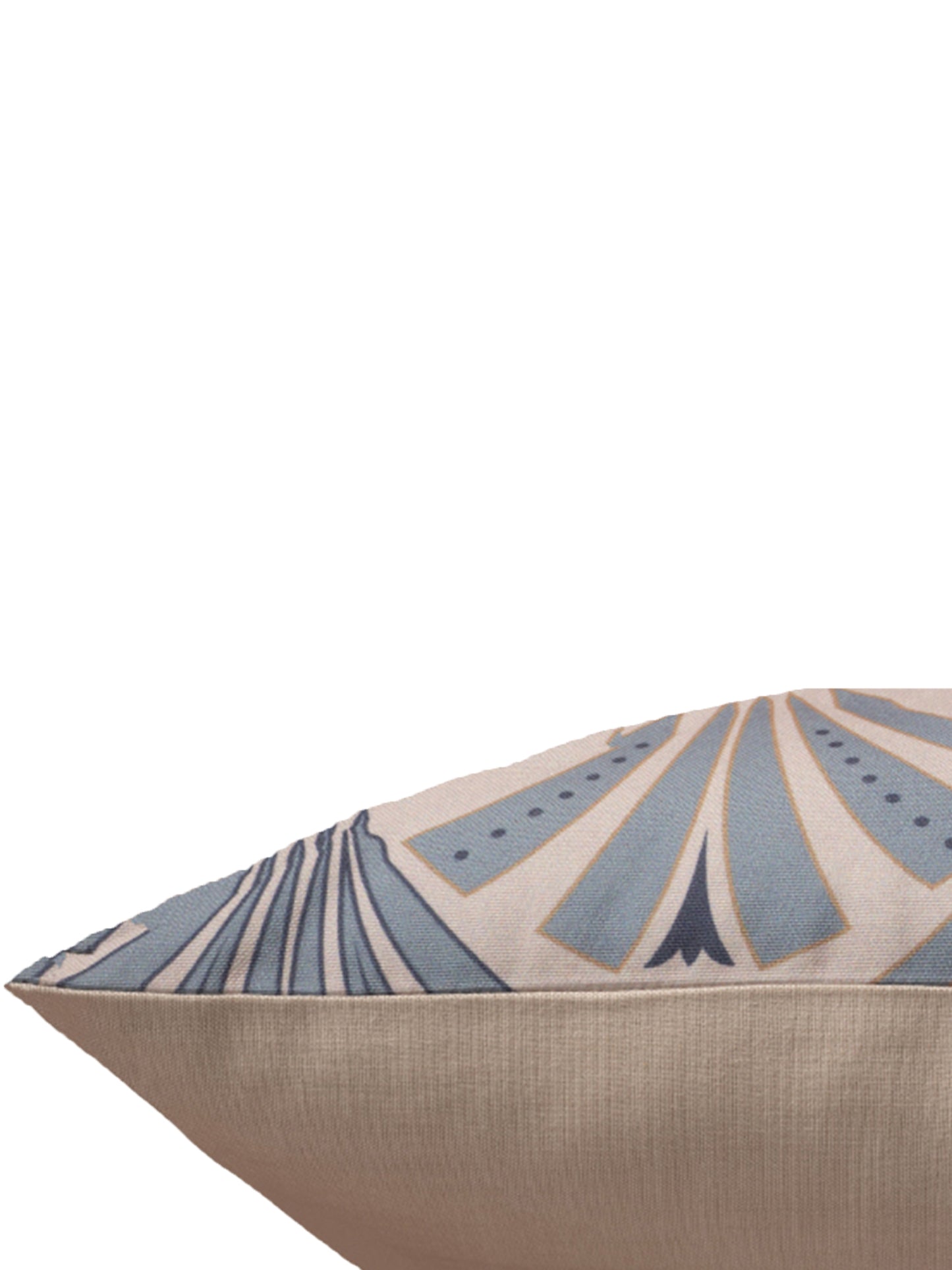 Cushion Cover Set of 3 100% Polyester One-Side Pleated And Printed Multi - 16" x 16"