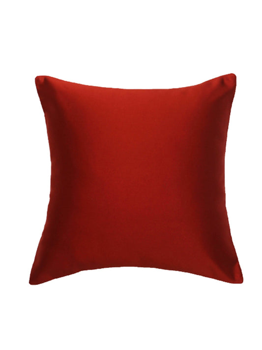Cushion Cover 100% Polyester Solid Rust 12"X 12"