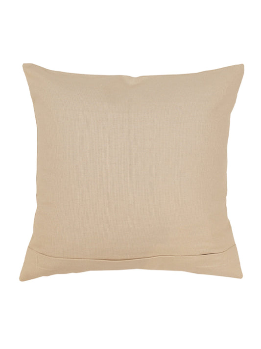 Technique Cushion Cover Cotton Blend Stripes Off white - 16" X 16"