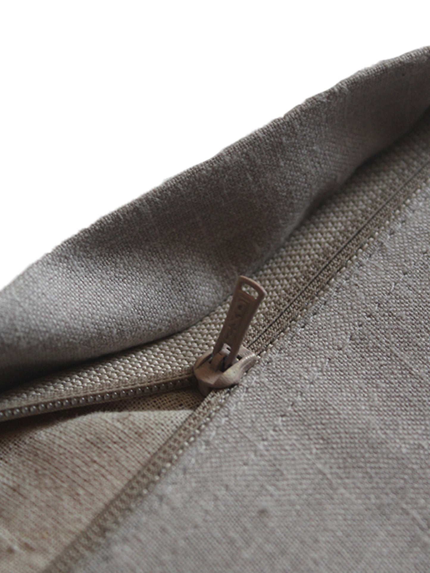 Embroidered Cushion Cover Cotton Blend Beige - 16" X 16"