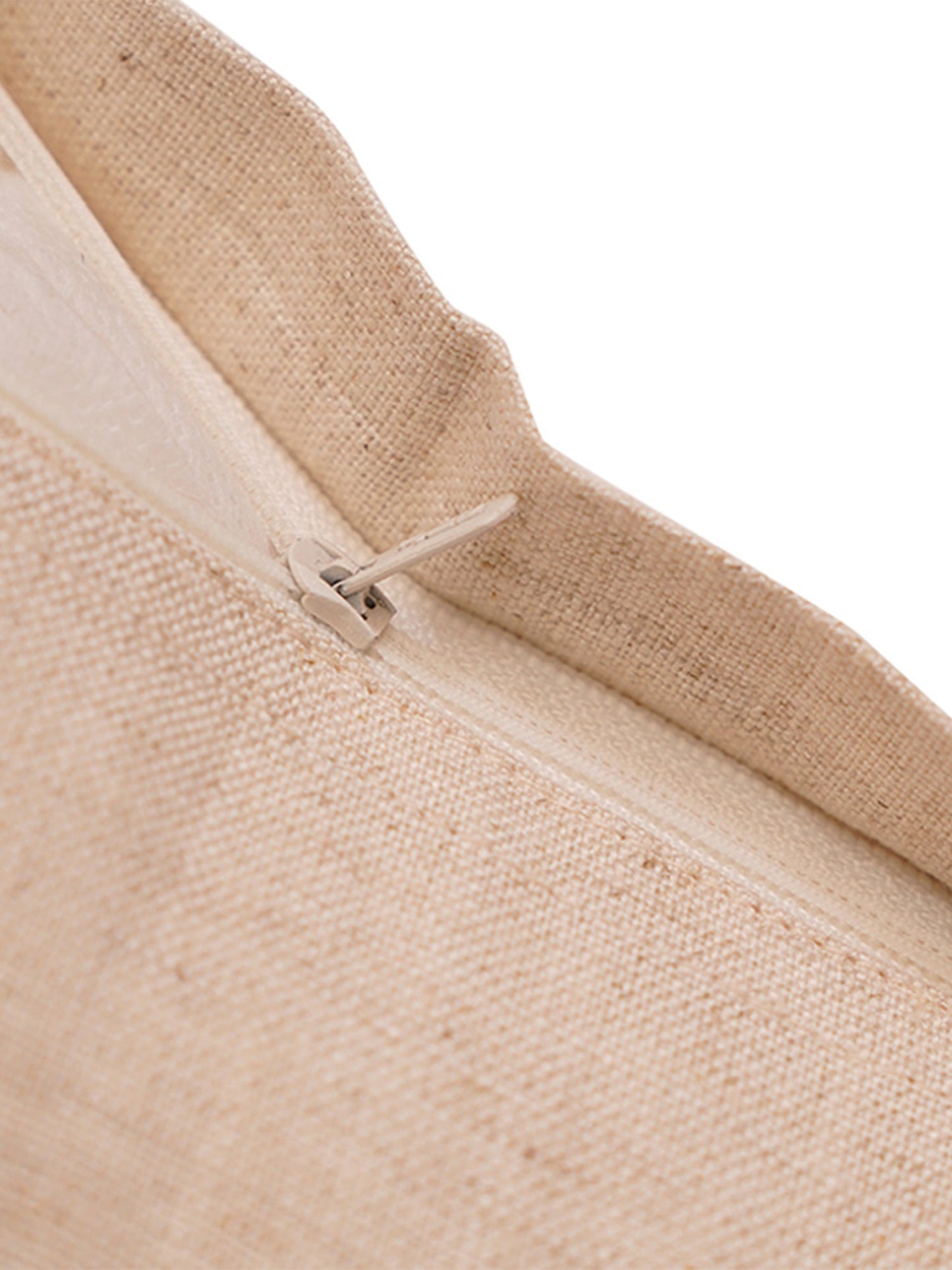 Embroidered Cushion Cover Cotton Blend Off White - 16" X 16"