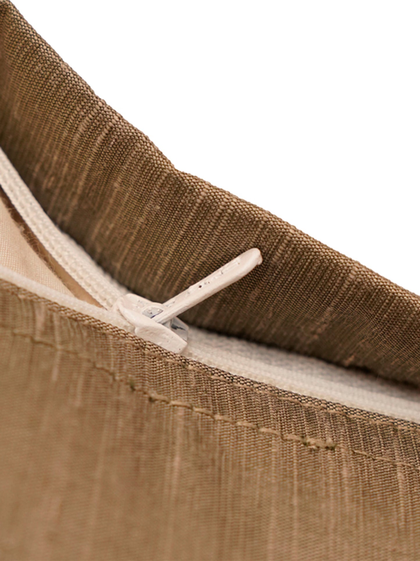 Cushion Cover Solid 100% Polyester FlangeBrown 16"X16"