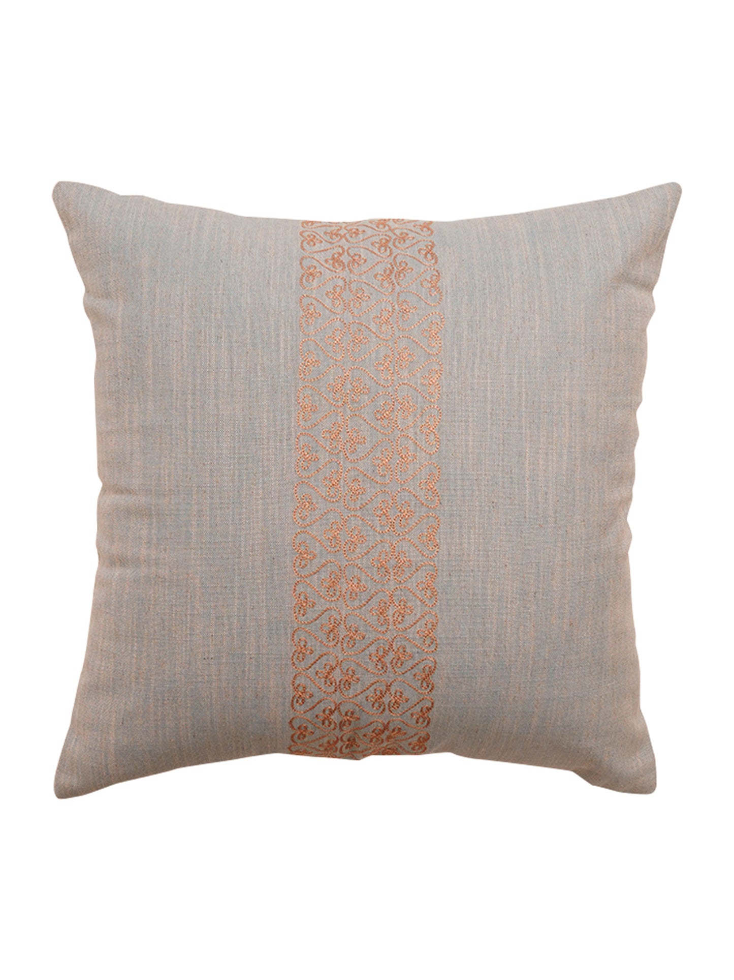 Co-ordinated Cushion Cover Set Of 3 Cotton Blend Embroidered Multi Color -16" x 16"