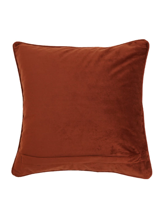Cushion Cover Velvet Solid Rust - 12" X 12"