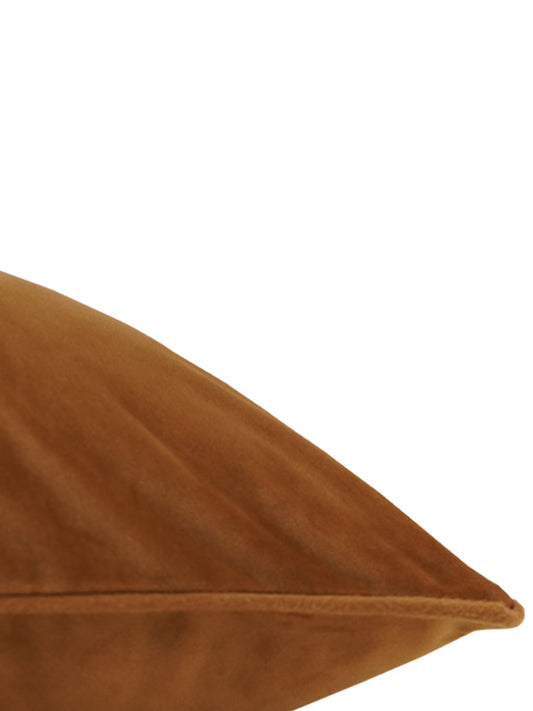 Cushion Cover Velvet Golden Brown - 12" X 12"