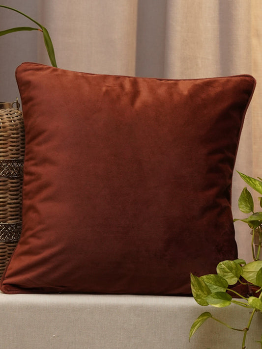 Cushion Cover Velvet Solid Rust - 20" X 20"