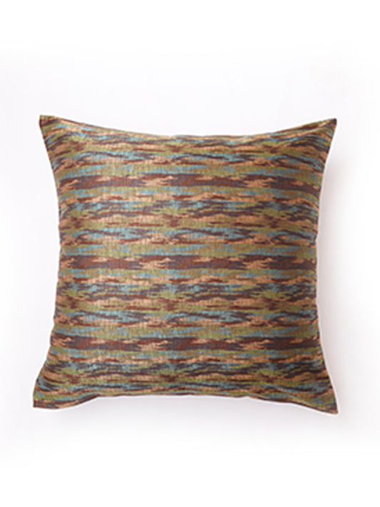 Cushion Cover Polyester Blend Abstract Brown - 24" X 24"